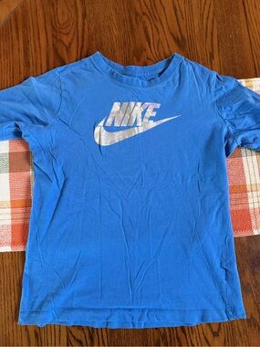 Nike Kids Blue Short Sleeve Logo Tee